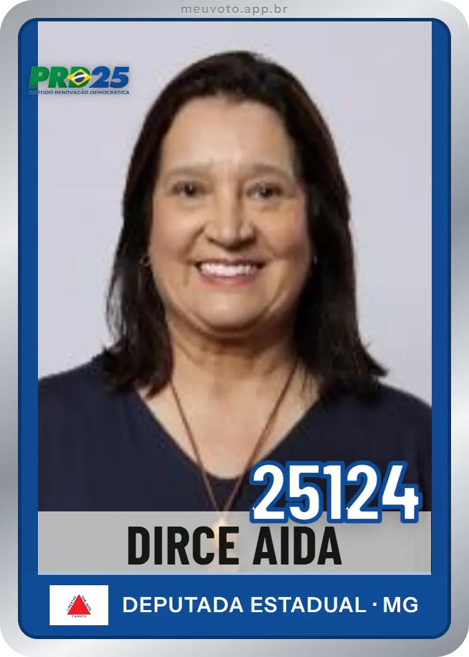 Carta de Dirce Aida, número 25124, PRD