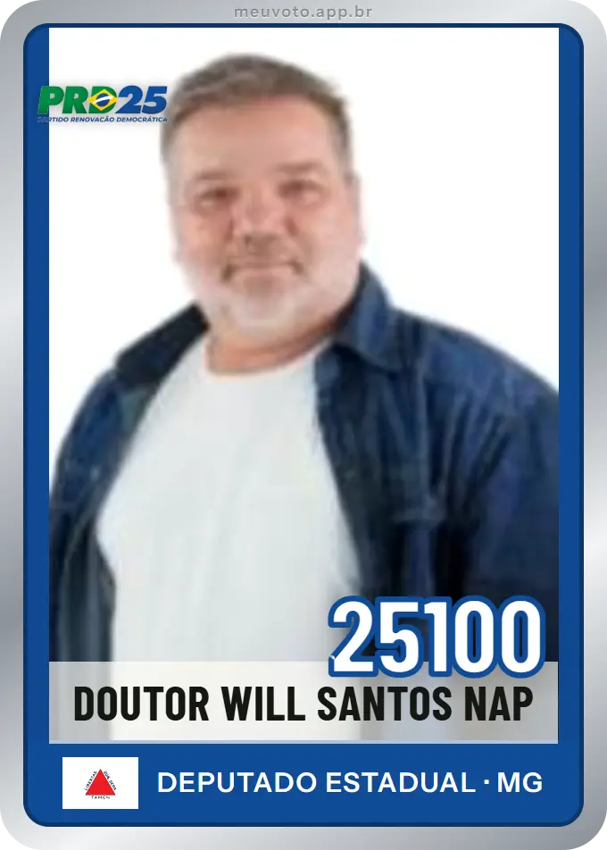 Carta de Doutor Will Santos Nap, número 25100, PRD