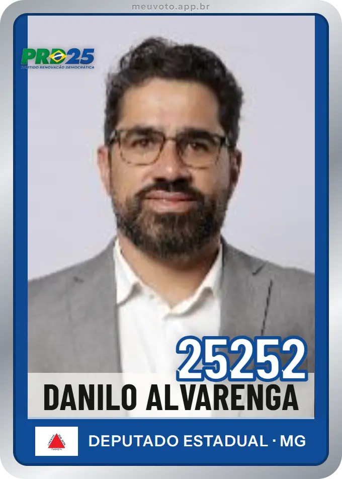 Carta de Danilo Alvarenga, número 25252, PRD