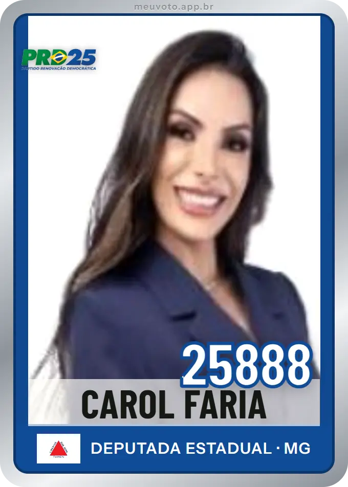 Carta de Carol Faria, número 25888, PRD