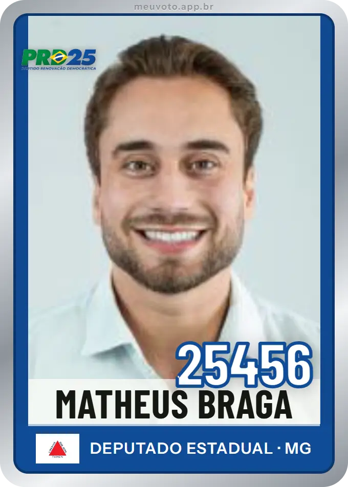 Carta de Matheus Braga, número 25456, PRD
