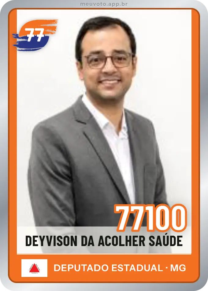 Carta de Deyvison da Acolher Saúde, número 77100, Solidariedade
