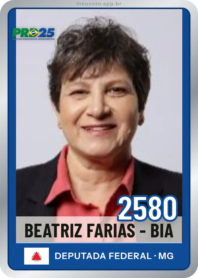 Carta de Beatriz Farias - Bia, número 2580, PRD