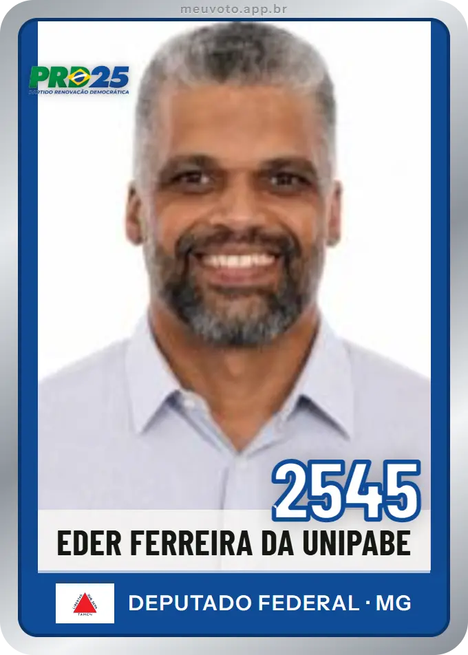 Carta de Eder Ferreira da Unipabe, número 2545, PRD