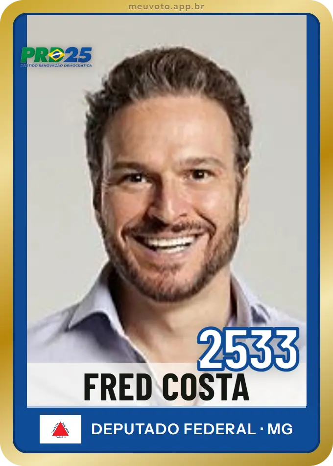 Carta de Fred Costa, número 2533, PRD