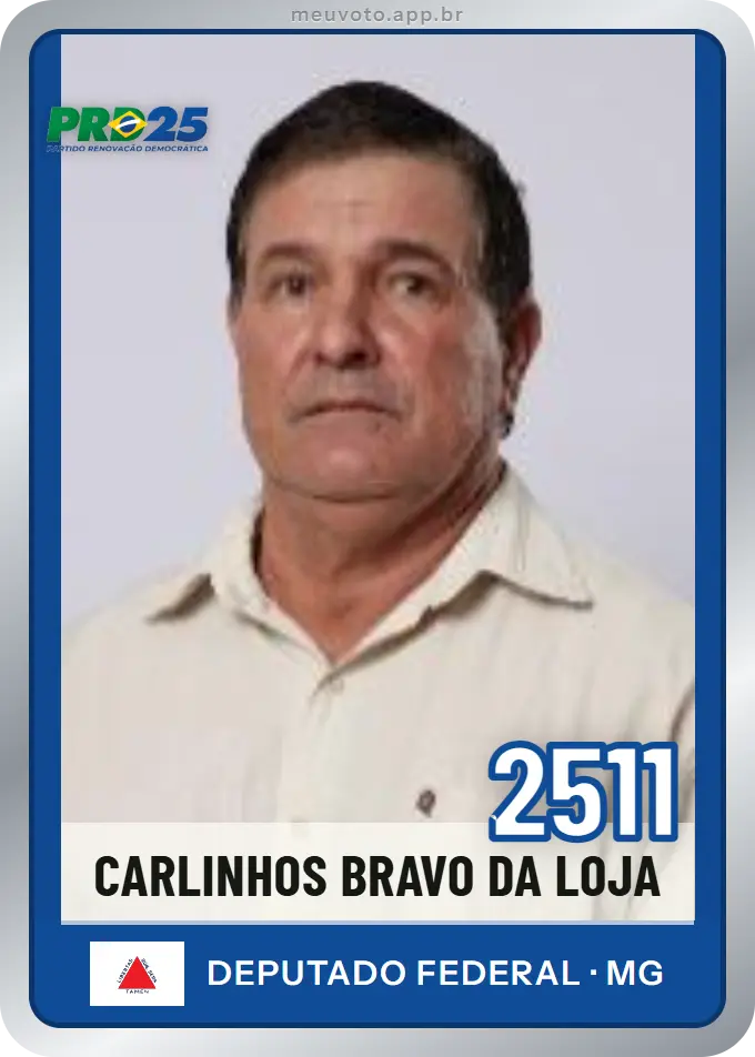 Carta de Carlinhos Bravo da Loja, número 2511, PRD