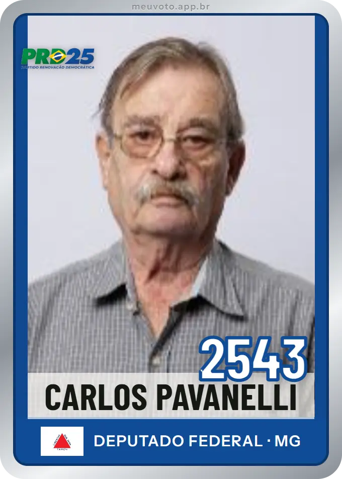 Carta de Carlos Pavanelli, número 2543, PRD