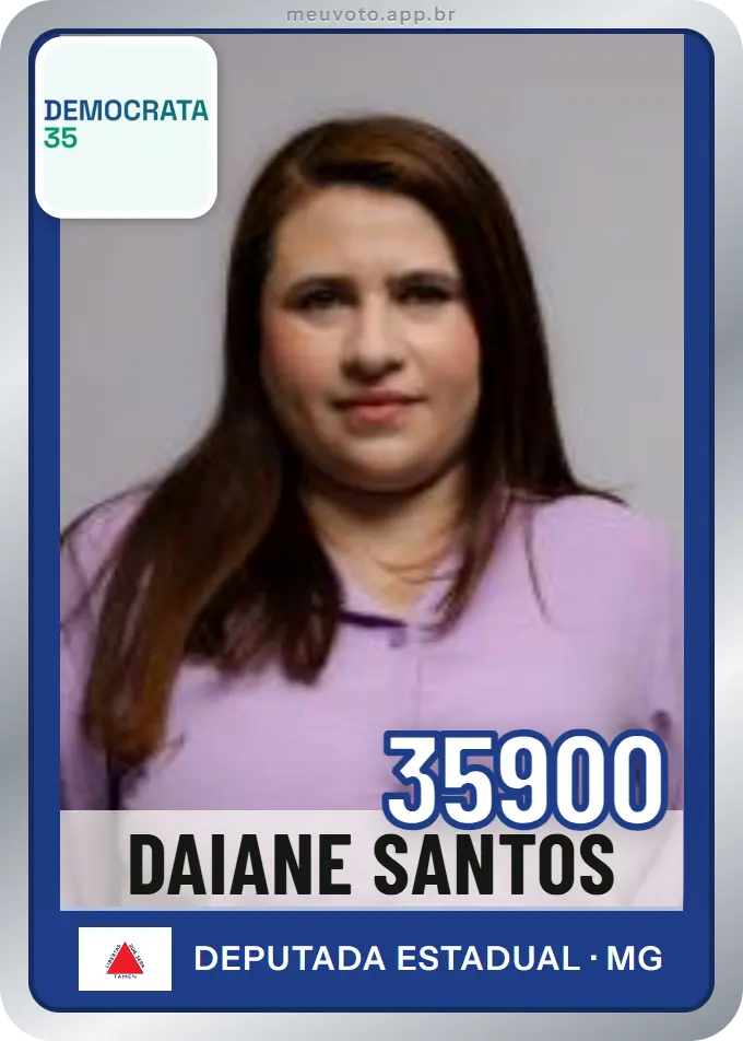 Carta de Daiane Santos, número 35900, Democrata