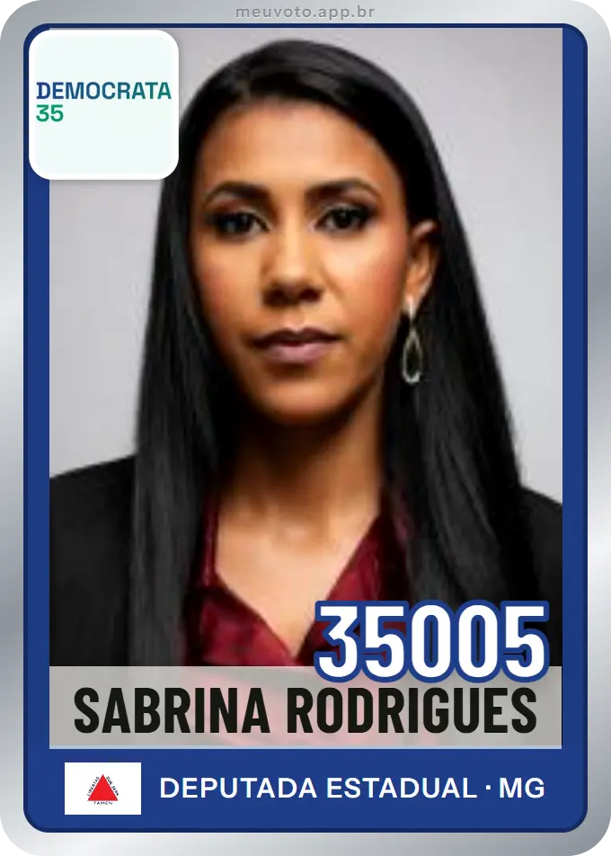 Carta de Sabrina Rodrigues, número 35005, Democrata