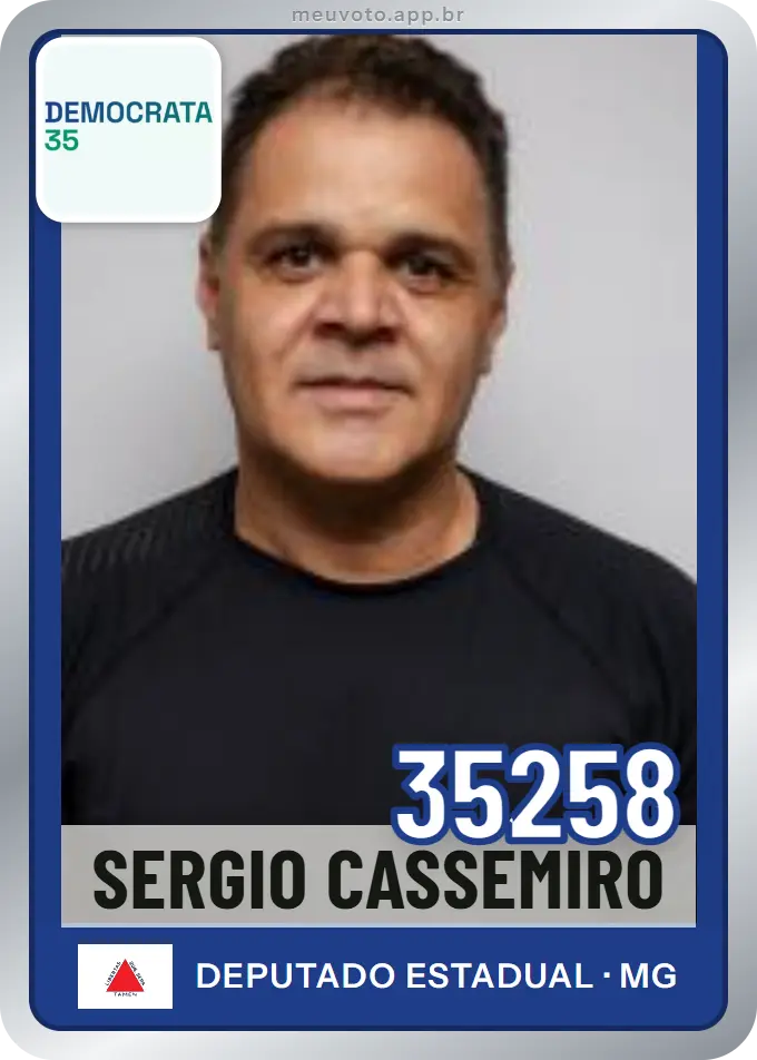Carta de Sergio Cassemiro, número 35258, Democrata