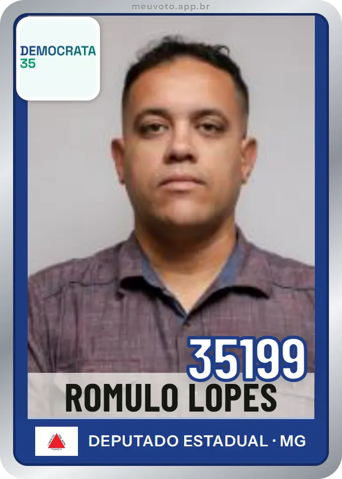 Carta de Romulo Lopes, número 35199, Democrata