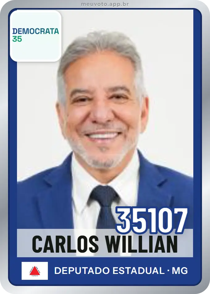 Carta de Carlos Willian, número 35107, Democrata