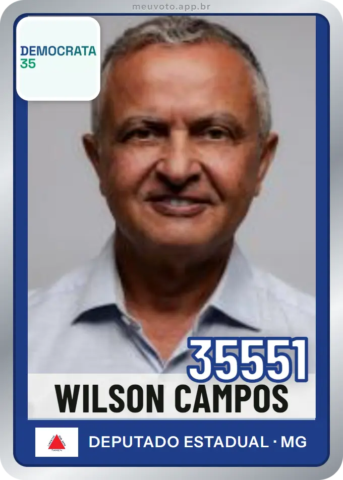 Carta de Wilson Campos, número 35551, Democrata