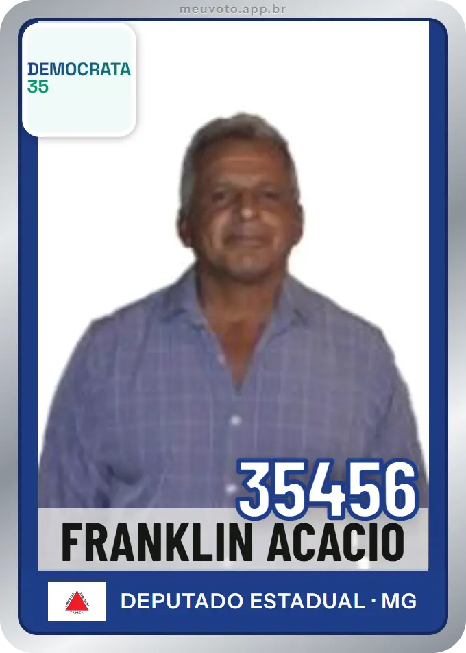 Carta de Franklin Acacio, número 35456, Democrata