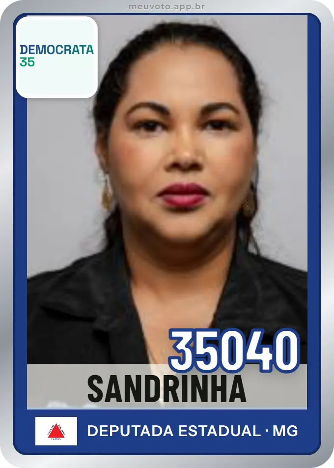 Carta de Sandrinha, número 35040, Democrata