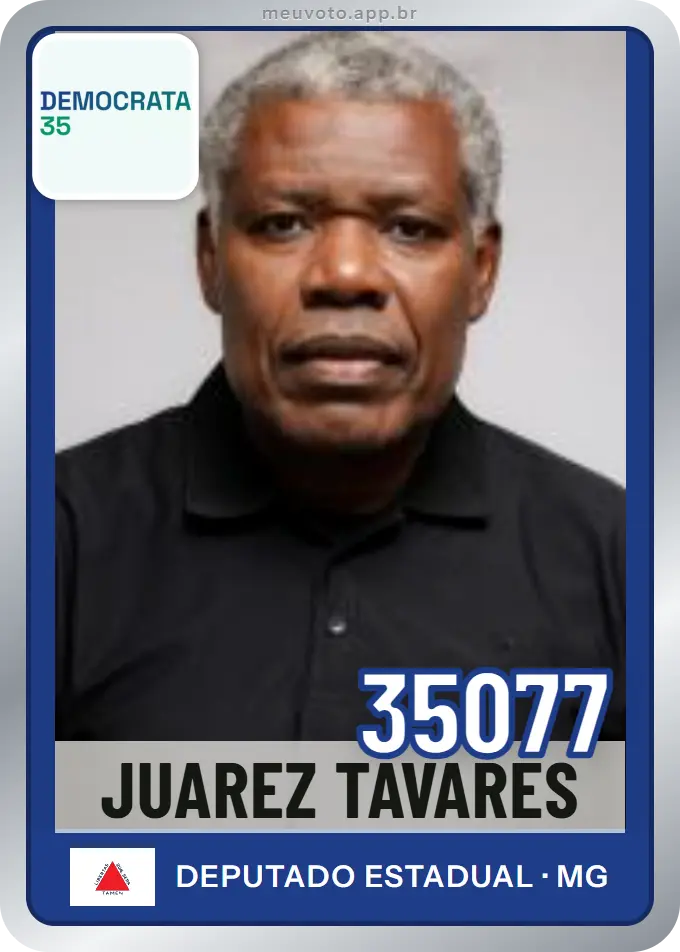 Carta de Juarez Tavares, número 35077, Democrata