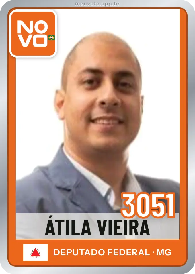 Carta de Átila Vieira, número 3051, Novo