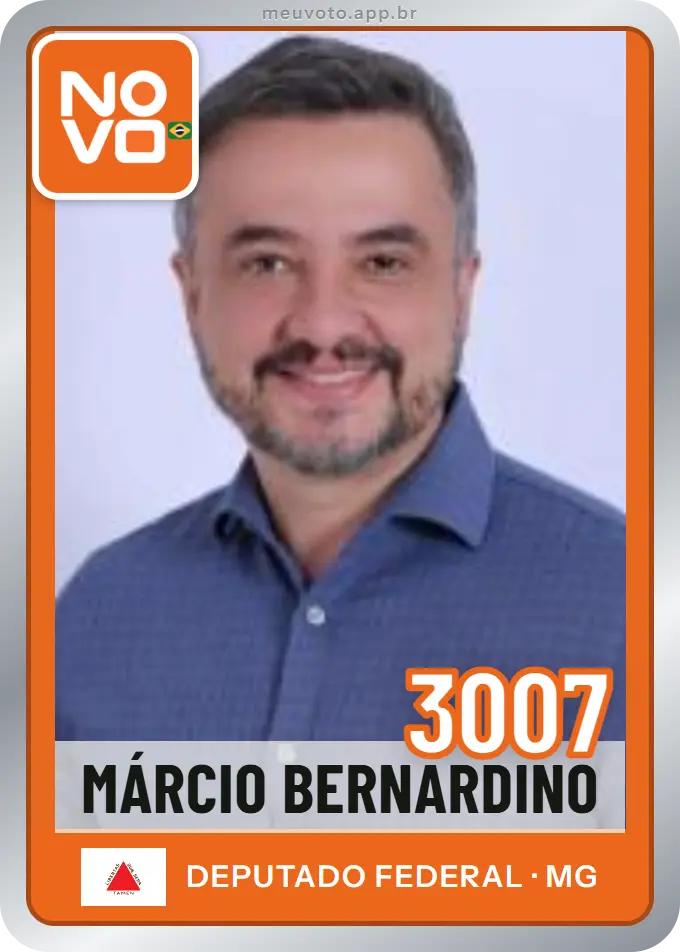 Carta de Márcio Bernardino, número 3007, Novo