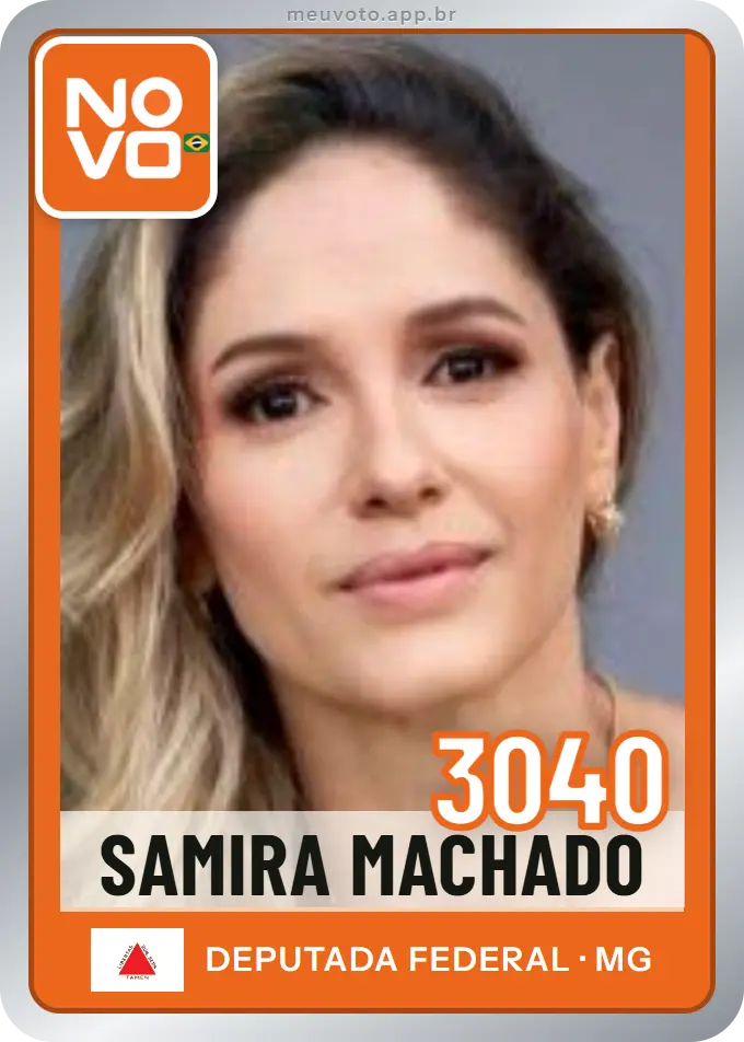 Carta de Samira Machado, número 3040, Novo
