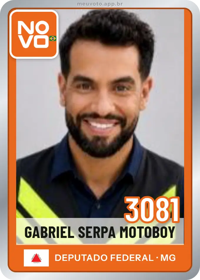 Carta de Gabriel Serpa Motoboy, número 3081, Novo