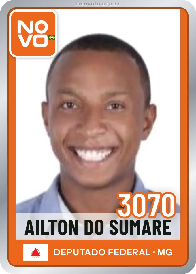 Carta de Ailton do Sumaré, número 3070, Novo