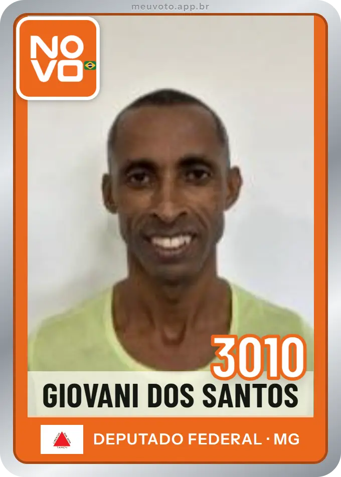 Carta de Giovani dos Santos, número 3010, Novo