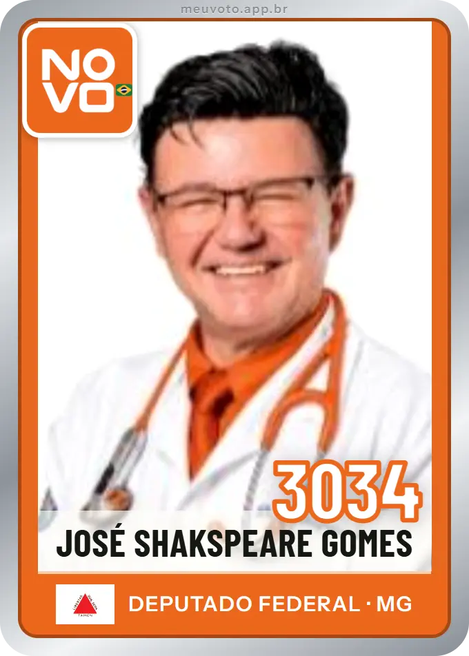 Carta de José Shakspeare Gomes, número 3034, Novo
