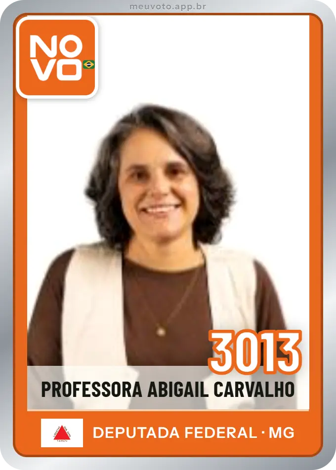 Carta de Professora Abigail Carvalho, número 3013, Novo