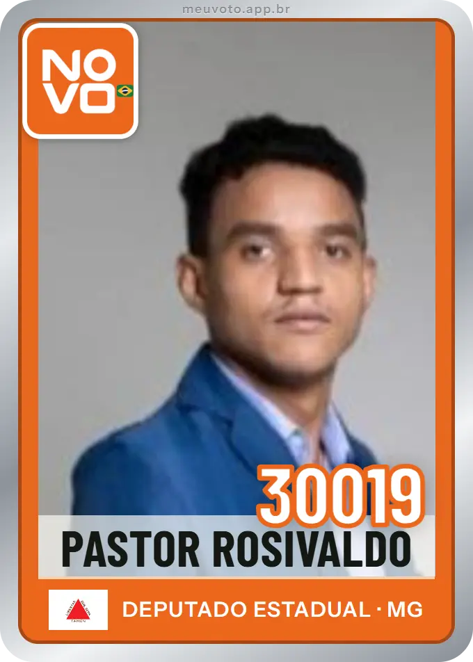 Carta de Pastor Rosivaldo, número 30019, Novo