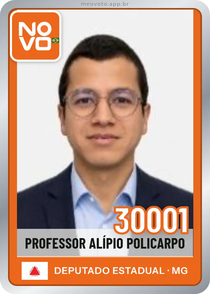 Carta de Professor Alípio Policarpo, número 30001, Novo