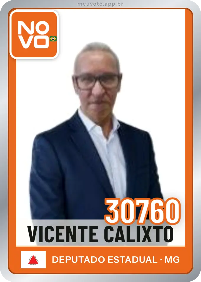 Carta de Vicente Calixto, número 30760, Novo