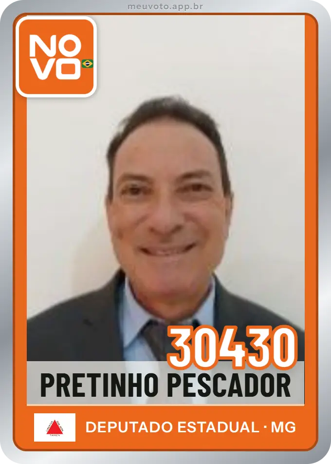 Carta de Pretinho Pescador, número 30430, Novo