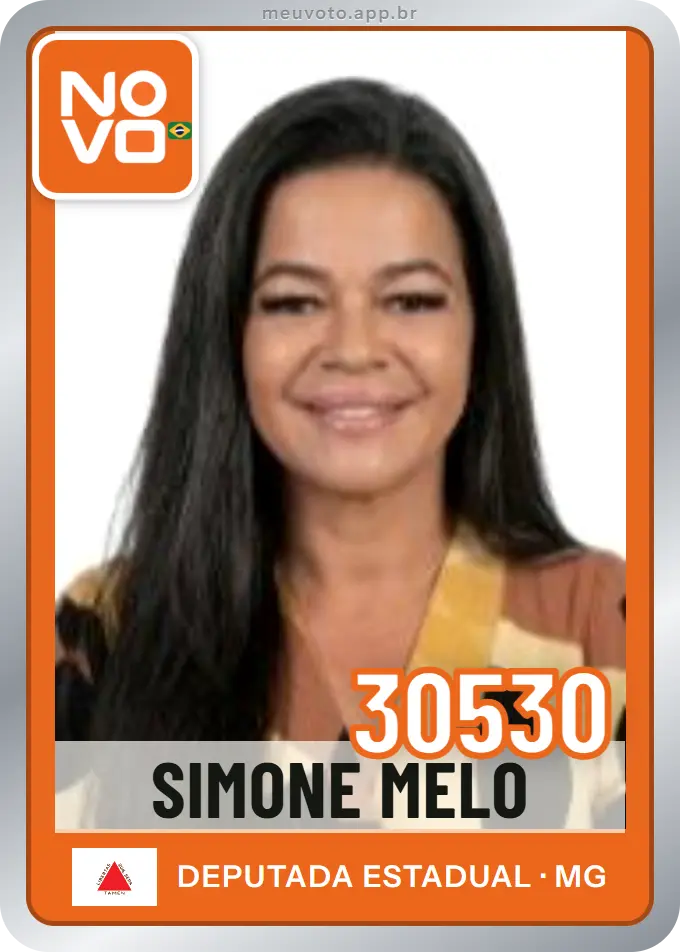 Carta de Simone Melo, número 30530, Novo