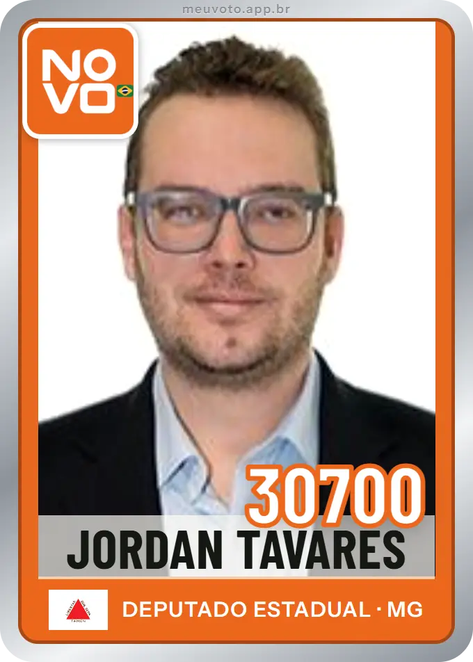 Carta de Jordan Tavares, número 30700, Novo