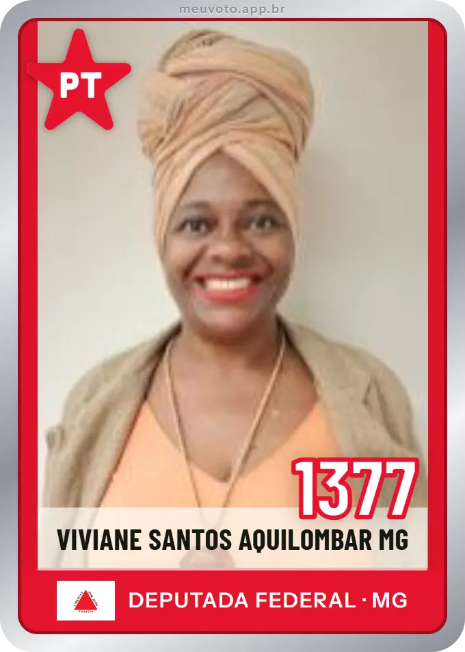 Carta de Viviane Santos Aquilombar Mg, número 1377, PT