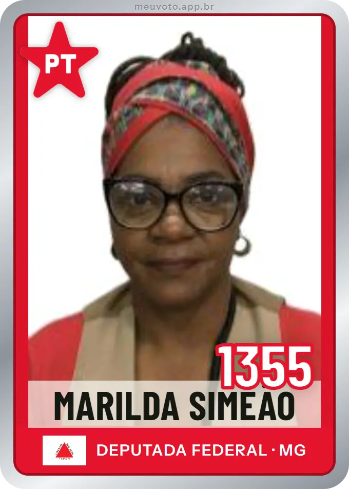 Carta de Marilda Simeão, número 1355, PT