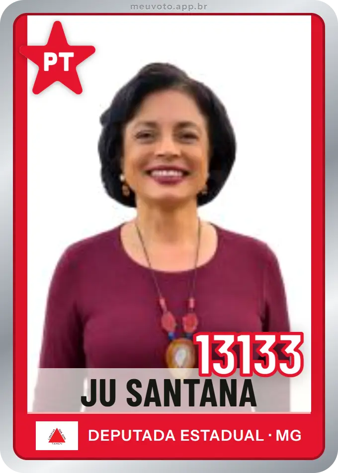 Carta de Ju Santana, número 13133, PT