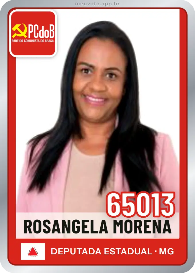 Carta de Rosangela Morena, número 65013, PCdoB