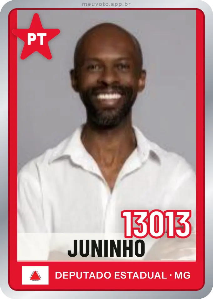 Carta de Juninho, número 13013, PT