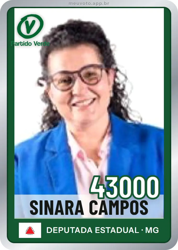 Carta de Sinara Campos, número 43000, PV