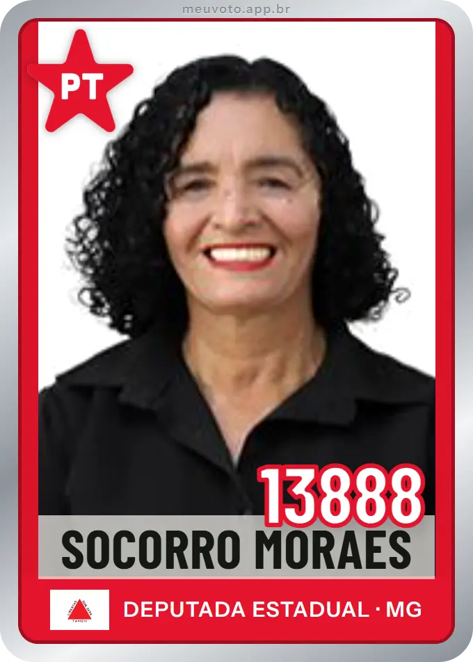 Carta de Socorro Moraes, número 13888, PT