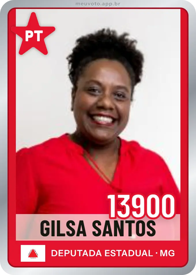 Carta de Gilsa Santos, número 13900, PT