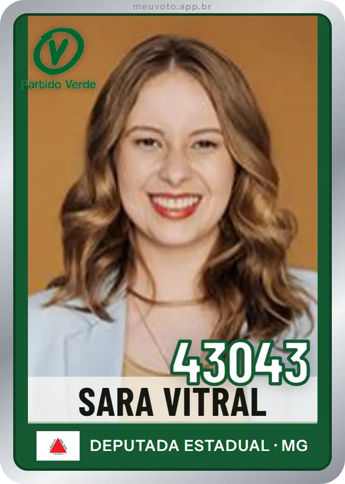 Carta de Sara Vitral, número 43043, PV