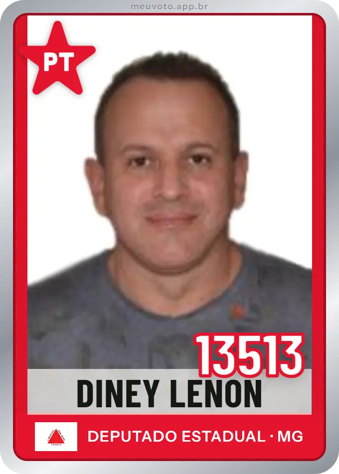 Carta de Diney Lenon, número 13513, PT