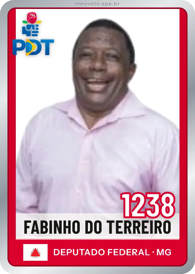 Carta de Fabinho do Terreiro, número 1238, PDT