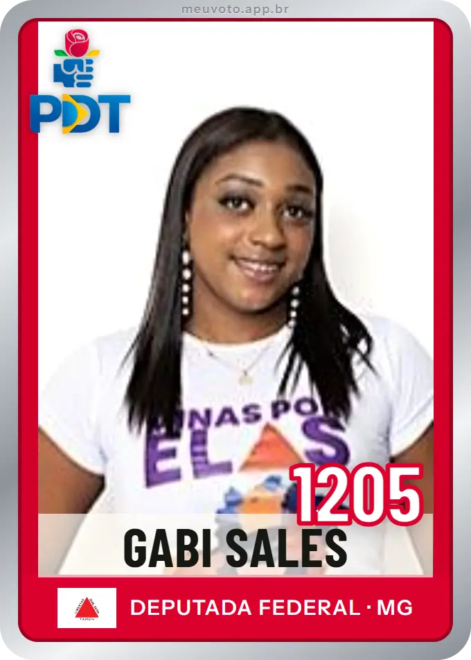 Carta de Gabi Sales, número 1205, PDT