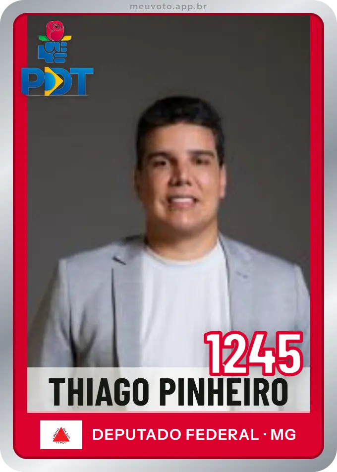 Carta de Thiago Pinheiro, número 1245, PDT