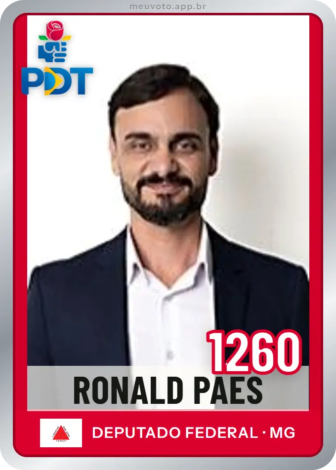 Carta de Ronald Paes, número 1260, PDT