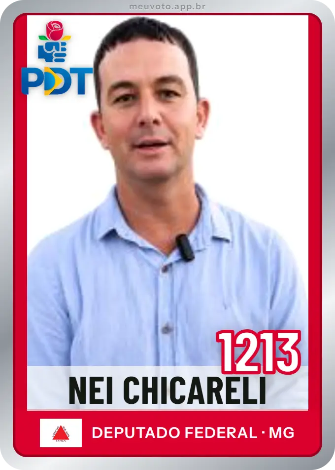 Carta de Nei Chicareli, número 1213, PDT