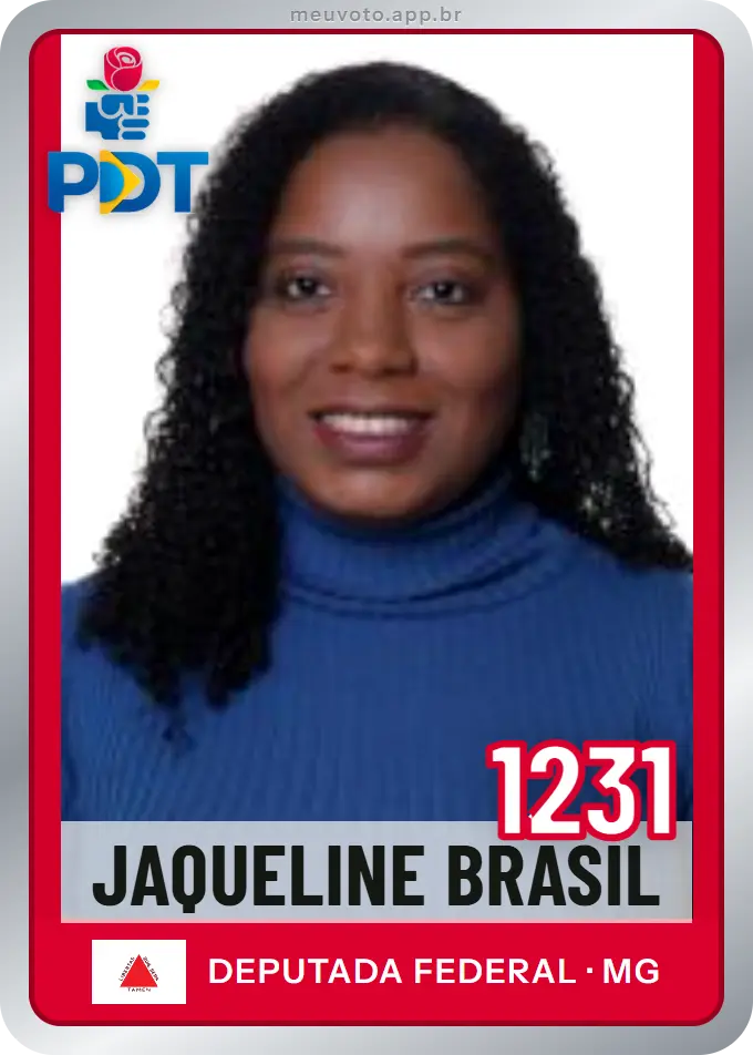 Carta de Jaqueline Brasil, número 1231, PDT